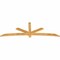 Ekena Millwork Alberta Rough Sawn Timber Gable Bracket, Western Red Cedar, 96"W x 32"H x 2"D x 4"F, 8/12 Pitch GBW096X32X0204ALB00RWR - alternate 3